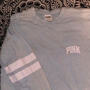 PINK long sleeve tee ADULT XSMALL